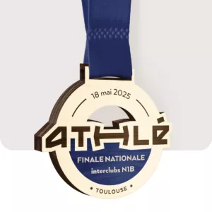 Médaille en bois sur mesure - Finale Nationale Interclubs N1B